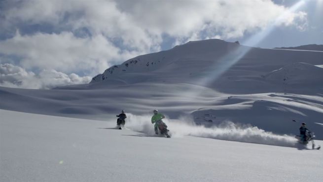 go to Für Pistensäue: Snowbiking schafft Abwechlsung