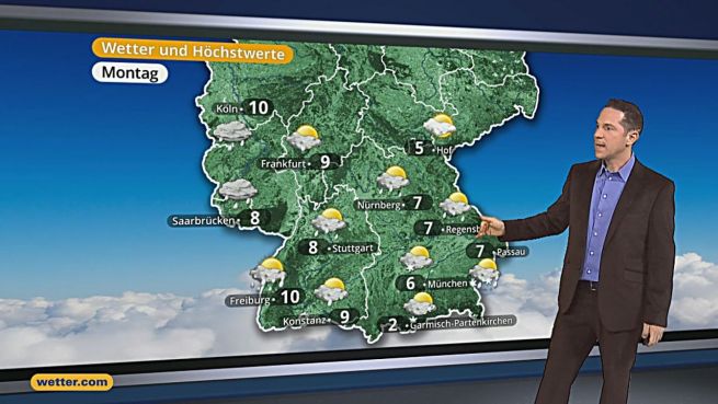 go to Das Wetter in Deutschland am 25. April 2016