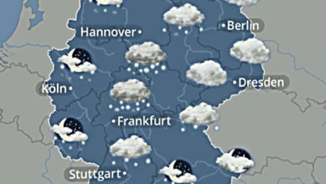 go to Das Wetter in Deutschland am 17. Januar 2016