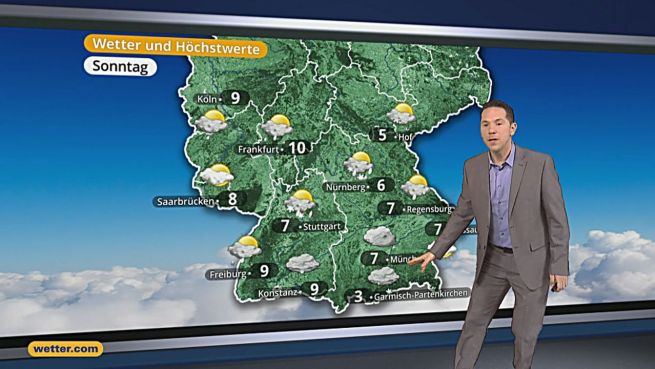 go to Das Wetter in Deutschland am 24. April 2016